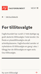 Mobile Screenshot of oss.fagforbundet.no