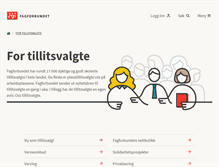 Tablet Screenshot of oss.fagforbundet.no