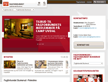 Tablet Screenshot of buskerud.fagforbundet.no