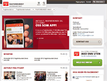 Tablet Screenshot of amot.fagforbundet.no